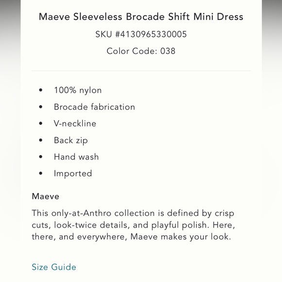 NWT Maeve Brocade shift mini dress - Picture 7 of 11